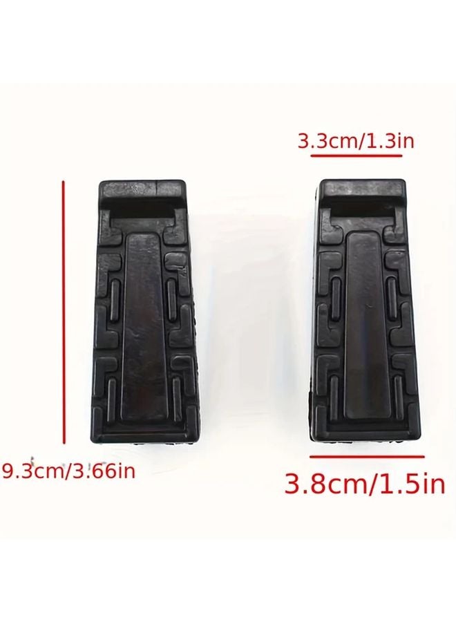 2pcs Black Rubber Pads For Yamaha YBR125 Motorcycle Front Pedal Support Footrests - Image 2